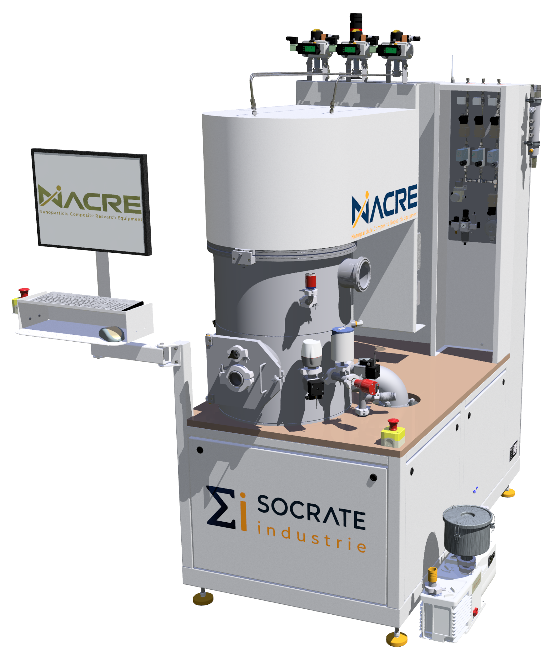 Machine de co-déposition de nanoparticules par pulvérisation cathodique magnetron